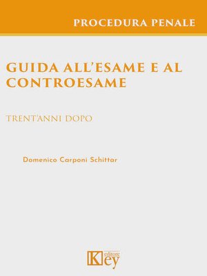 cover image of Guida all'esame e al controesame